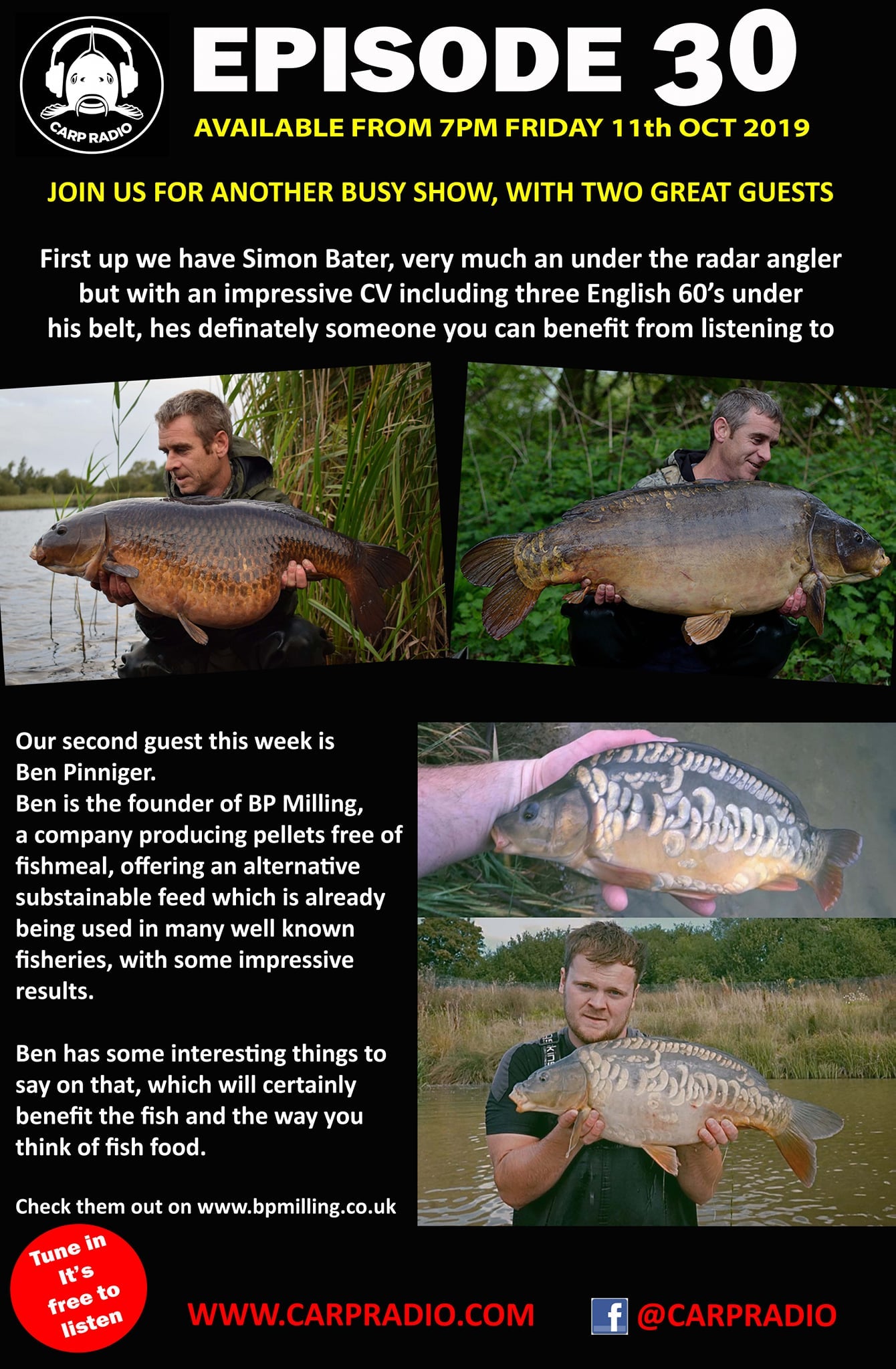 Carp Radio BP Milling episode 30